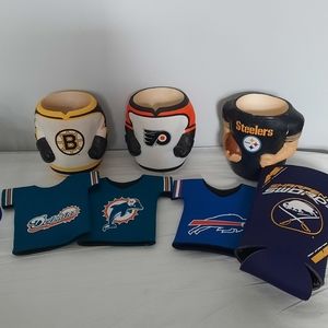 Nhl / NFL beverage koozies (can coolers)
